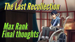 Download Sword Art Online Last Recollection Max Rank (EXP Farm)/Avatar/Thoughts/Final LR video MP3