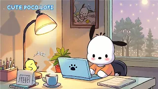 Late Night Study with Pochacco Cozy Lofi Beats for Deep Focus Lofi Hip Hop Mix