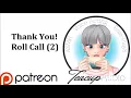 Thank You Roll Call 2 TeacupAudio Patreon Appreciation Tea Secret