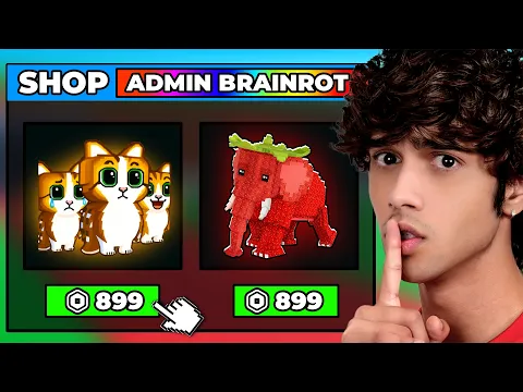 Video Thumbnail: Using the OWNER SHOP in Steal a Brainrot…