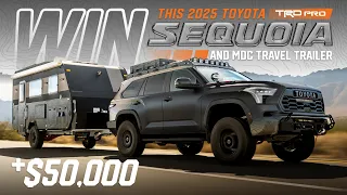 WIN THIS 2025 Toyota Sequoia TRD Pro Hybrid MDC Travel Trailer 50 000