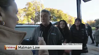 WGN Morning News Food Drive 2023 Malman Law