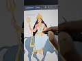 Download Lagu Day 8 Durga maa drawing: MahaGauri Maa 🌸
