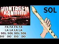 Download Lagu *_* Bandido *_* flauta dulce fácil, tutorial con animación, easy flute recorder