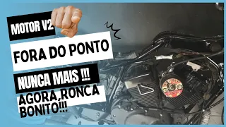 Como colocar o motor da virago 250 no ponto