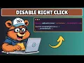 How to Disable Right Click on Website using Javascript