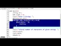 How to count the total number of characters of a string in C