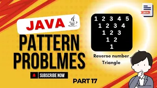 How to Make Reverse Number Triangle Pattern In Java For Beginner