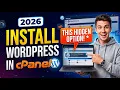 How to Install WordPress in cPanel Step by Step The Easiest Method 2026