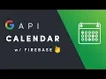 Google Calendar Firebase Auth
