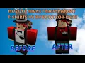 How to make transparent t-shirts for free in Roblox
