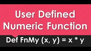 How to Make User Defined Functions GW BASIC Programming Tutorials DEF FN Statement