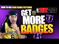 NBA 2K23 NEWS UPDATE HOW TO GET MORE BADGES WITH CORE BADGE PATTERNS