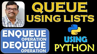 QUEUE IMPLEMENTATION USING LISTS IN PYTHON QUEUE OPERATIONS DSA USING PYTHON
