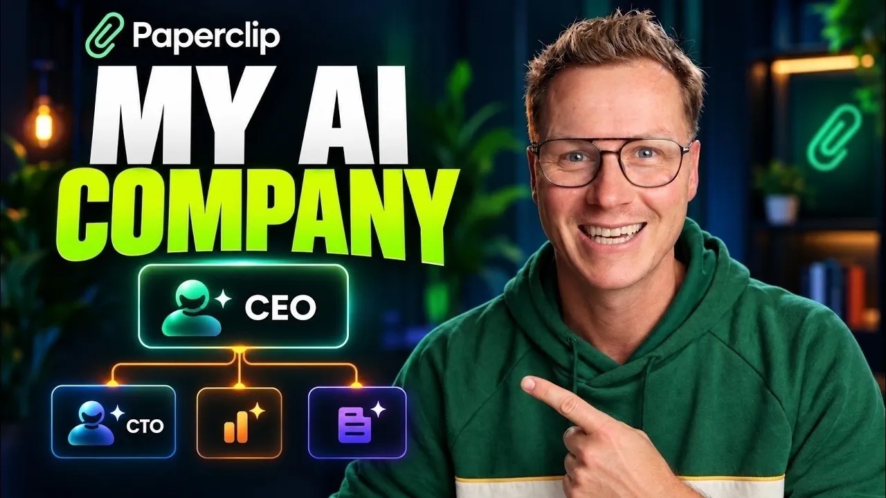 Paperclip AI Is Insane | Build a Company Run Entirely by AI: video thumbnail