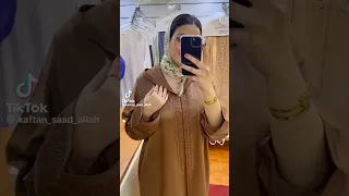 جلابة المغربية بتللون بني كراميل 