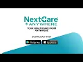 NextCare Anywhere App Walkthrough Book A Visit