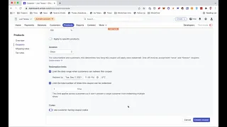 How to Create Stripe Coupon Codes Manually in the Dashboard