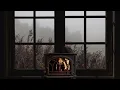 Download Lagu Rain on window - crackling fire and misty atmosphere for sleep, study, relax