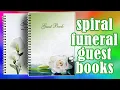 Funeral Guest Book Personalized Memorial Guest Books
