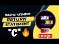 Return statement in C Syntax Example What is jump statement part 4