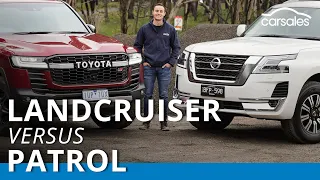 Toyota LandCruiser GR Sport v Nissan Patrol Ti-L 2021 Review @carsales