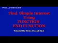 QBASIC In Nepali WAP to calculate simple interest Using FUNCTION END FUNCITON By NP Rijal
