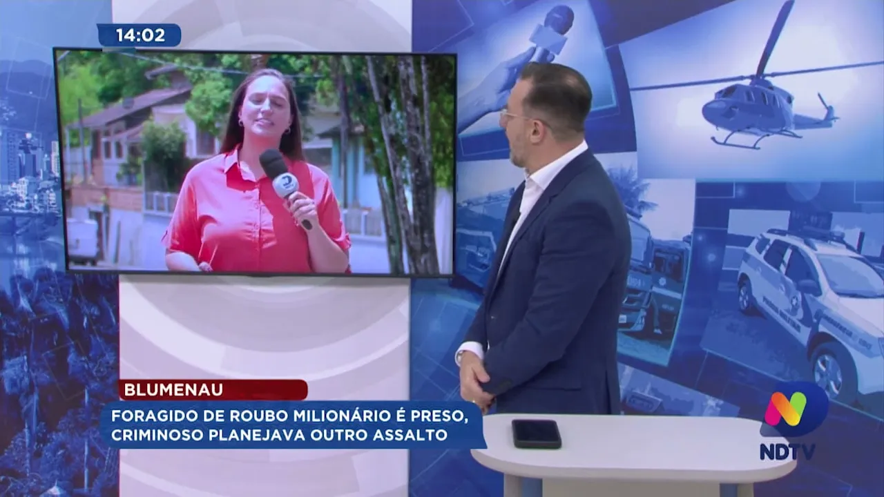 Foragido de roubo milionário é preso, criminoso já planejava outro assalto em Blumenau