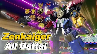 kikai sentai zenkaiger all zenkai gattai giant robots combine