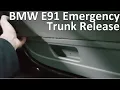 BMW E91 Emergency Trunk Release