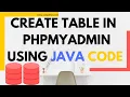 How to create table with Java Learn the easy method