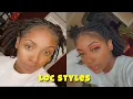 Short Starter Loc Styles EASY