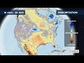Monthly precipitation forecast for the USA 2026