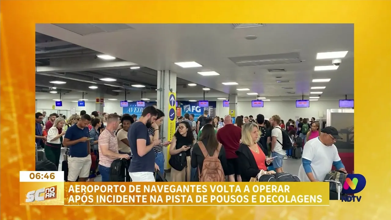 Aeroporto de Navegantes volta a operar normalmente