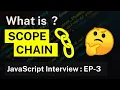 Scope Scope Chain in JavaScript JavaScript Interview Series EP3