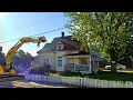 Download Lagu Demolition of an Entire old House with a Caterpillar Excavator