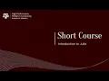 Short Course ACES Introduction to Julia