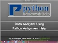 Python Programming Assignment Help
