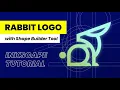 Rabbit Logo Design with Grid System using Shape Builder Tool - INKSCAPE 1 3
