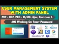User Management System With Admin Panel Working On Password Reset