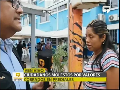 Ciudadanos molestos por valores cobrados en prediales