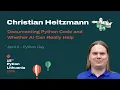 Christian Heitzmann - Documenting Python Code and Whether AI Can Really Help