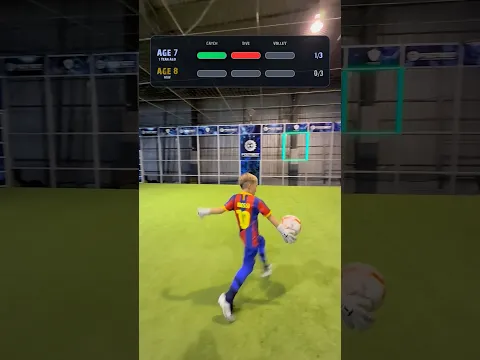 Goalkeeper at 7 vs 8 🧤⚡ What Can 1 Year of Training Do? 😳🔥