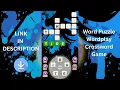 Word Puzzle Wordplay Crossword Game