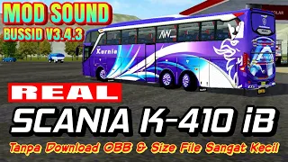 Download SCANIA K410 iB REAL SOUND || MOD SOUND BUSSID V3.4.3 MP3