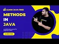 Methods in Java Hindi Urdu What is method Explain with Syntax Example