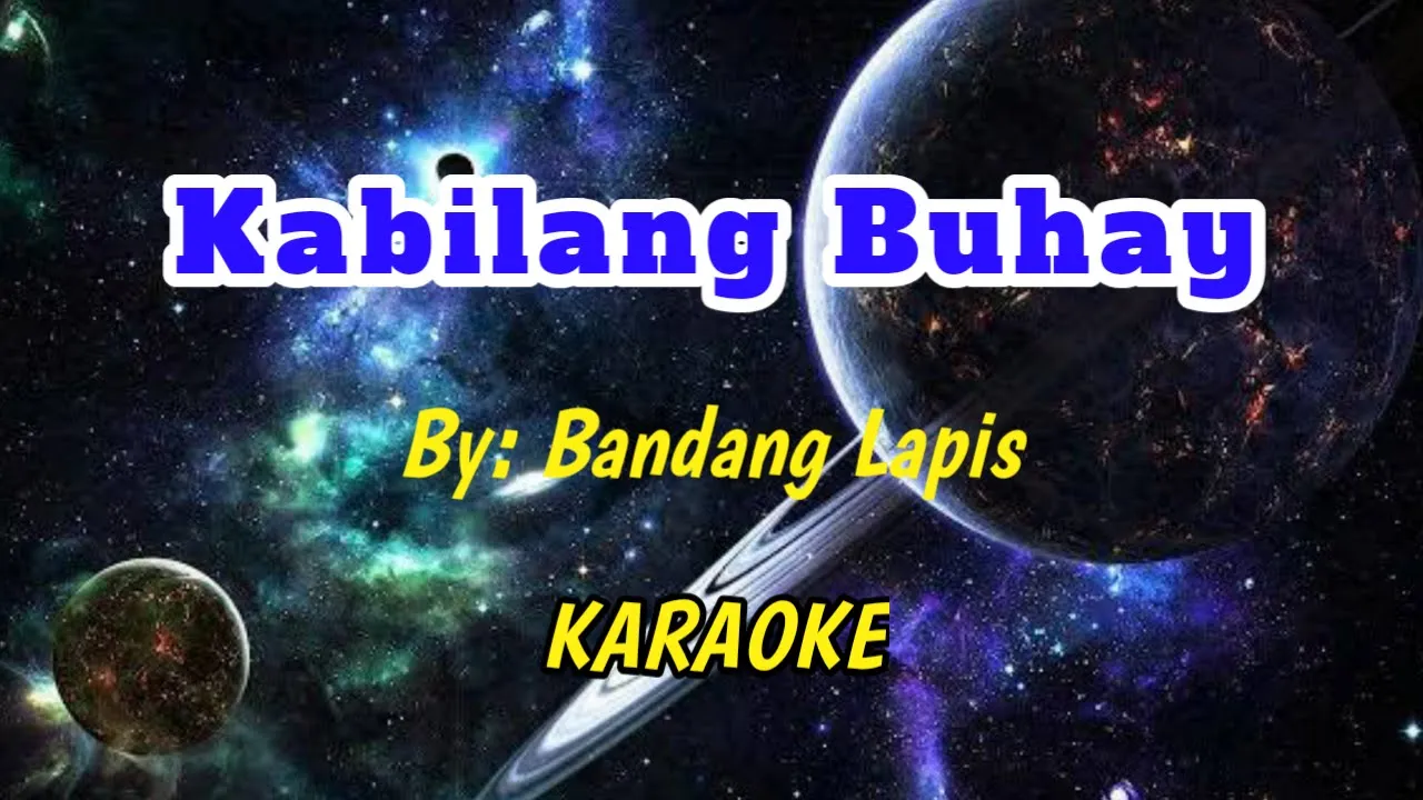 Kabilang buhay - Bandang Lapis | karaoke
