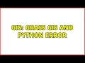 GIS Grass GIS and Python Error