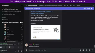 CircuitPython Weekly Meeting for May 19 2025 circuitpython