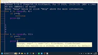 Future Developer Python - Continue Statement in For Loop